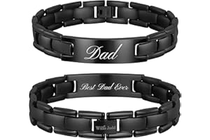 Willis Judd Best Dad Ever Dad Bracelet Gifts For Dad From Daughter Son Kids Fathers Day Gift Ideas For Birthday Black