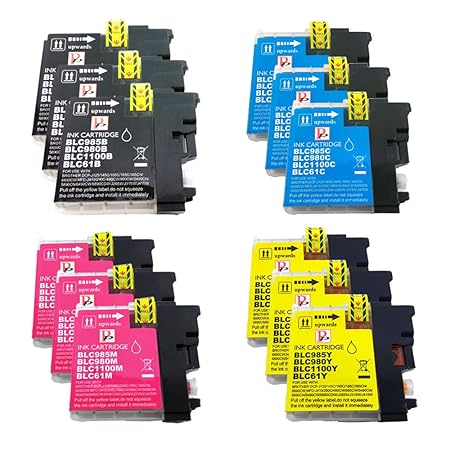 PerfectPrint Kompatibel Tinte Patrone Ersetzen für Brother MFC-J220 J265W J410 DCP-J125 J315W J415W J515W LC-985 (Schwarz/Cya