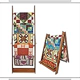 The LadderRack 2-in-1 Quilt Display Rack (5 Rung/24" Model/American English)