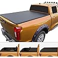LZUVOKA 5.5ft Tonneau Cover Roll Up Compatible with 2009-2024 F150 Truck Bed Covers Black Style