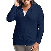 Just My Size Women's Full Zip Jersey Hoodie