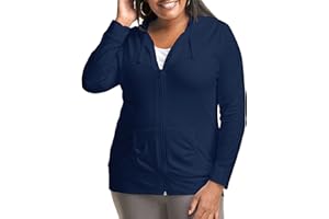 Just My Size Women's Full Zip Jersey Hoodie