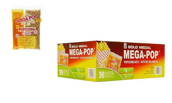 PERFECTWARE 8OZ POPCORN PORTION PACKS- CASE OF 36...