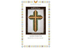 THEHOMEUSE Aodyow Log Cabin Christian Cross by QuiltFox