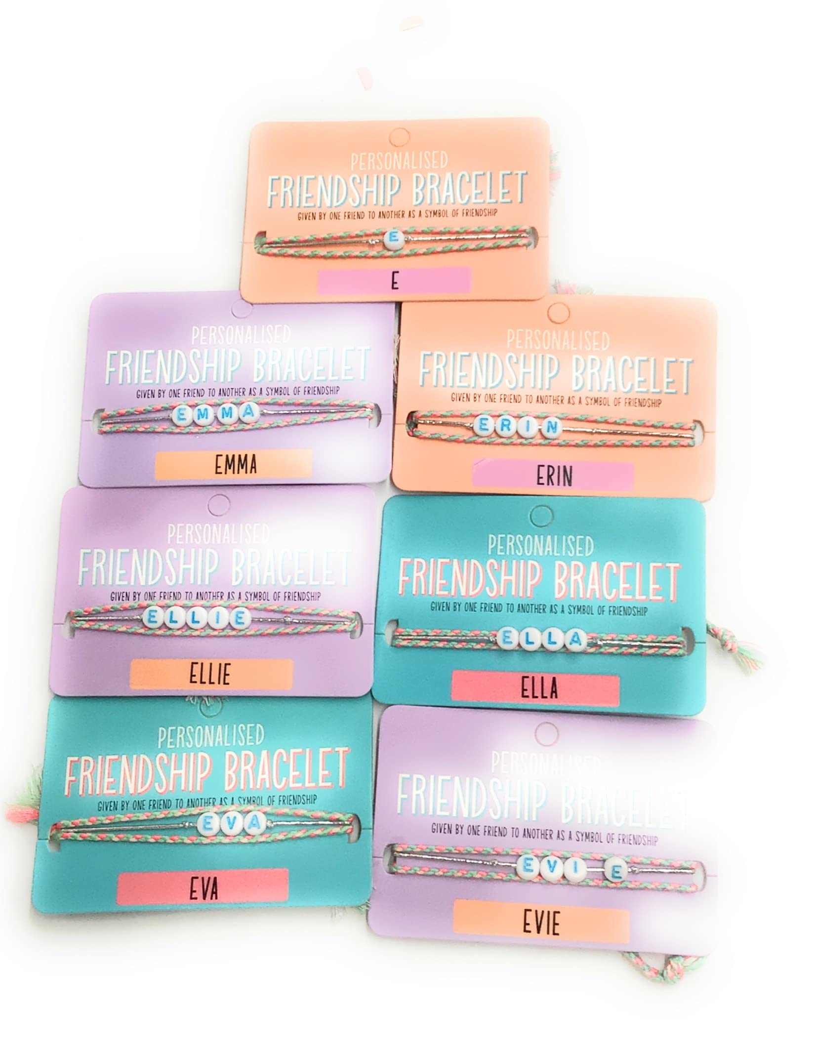 garden gate 'E' Friendship Bracelet, Birthday, Friends, Christmas, gift, present Easter, Any Occasion