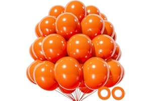 KAWKALSH Orange Balloon 110pcs, 12 Inch Thickened Latex Party Balloons Helium Bright Color for Birthday Baby Shower Wedding Party Supplies Arch Garland Decoration