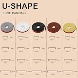 flintronic U-Shape Edge Banding 5m 18mm TPE Self-Adhesive Edge Trim view 7
