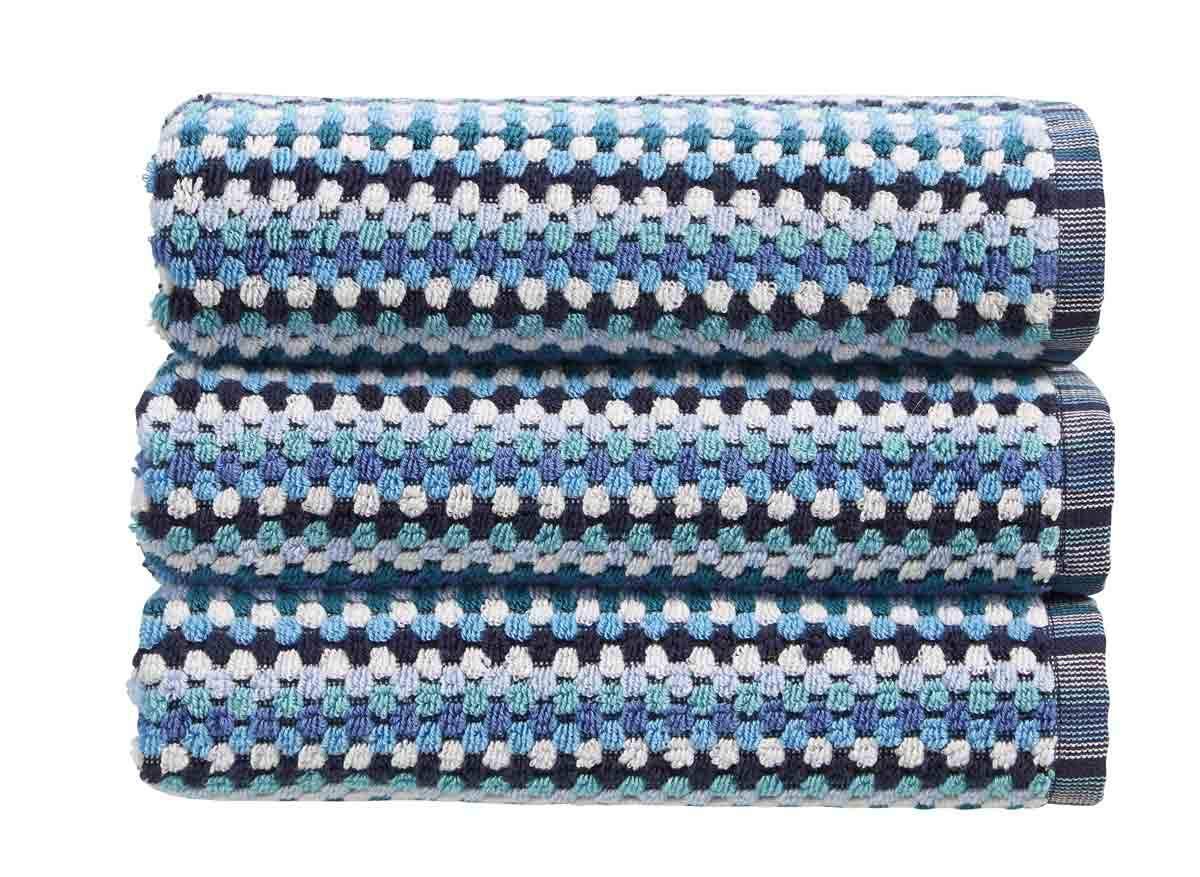 Christy Carnaby Stripe Blue Towels Blue Bath Sheet 90 x 165 cm