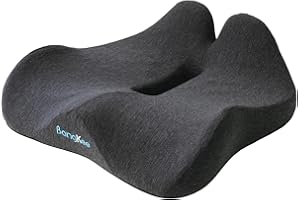 46x42 cm Memory Foam Seat Cushion for Office Chair & Car, Pressure Buttocks Relief Comfort Cushions for Home, Work & Travel, 