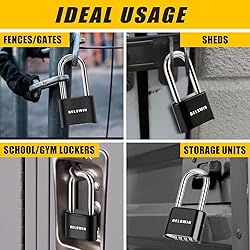 DELSWIN Combination Lock Outdoor Padlock