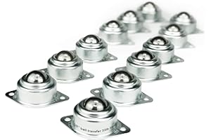 TRUEPOWER 5/8” Roller Ball Transfer Bearings, 660 Lbs Total Load Capacity (Set of 12)
