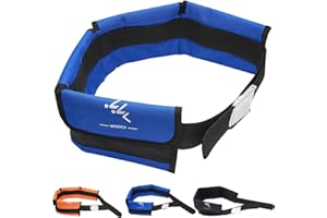 MOOCY 4 Neoprene Pocket Scuba Weight Belt，Spear Fishing Nylon-fit for Waist 32" to 52" - Quick-Release Buckle
