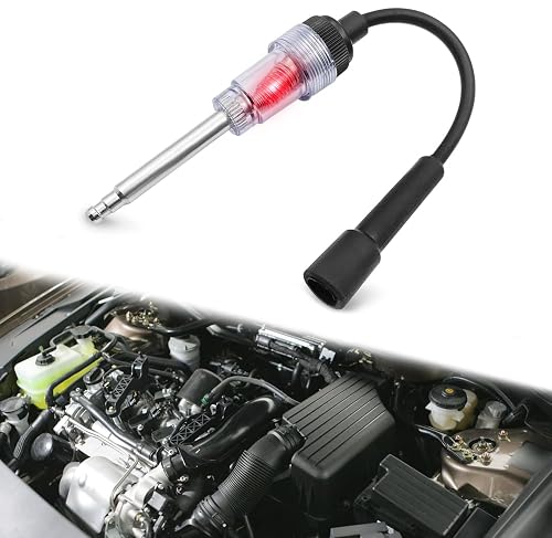 Inline Spark Plug Tester Tool – 12V, Fits Automotive & Small Engines, Lawn Mowers, Coil Wire