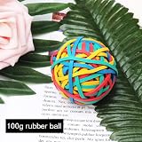 nuoshen Coloured Rubber Bands Ball Elastic Office Home Organizing view 2