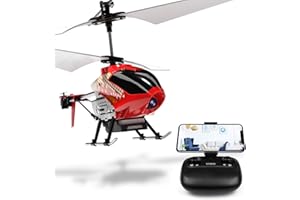Cheerwing U12S Mini RC Helicopter with Camera Remote Control Helicopter for Kids and Adults (Red)