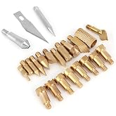 Wood Burner Tips,Wood Burning Tips Only,Wood Burning Tips Only,Wood Burning Tips,Tips 23Pcs Craft Wood Burning Pen Tips Stencil Soldering Pyrography Working Carving