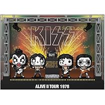 KISS Funko Pack 4 Figurines POP! Moments DLX Vinyl Alive II