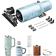 WECREAT Vision Rotary Pro, for Vision Series & Vision Pro Laser Engraver and Cutter Machine, Rotary Roller for Engraving Cylindrical Objects, Wine Glass, Tumblers, Jewelry Ring, Engravers Accessory