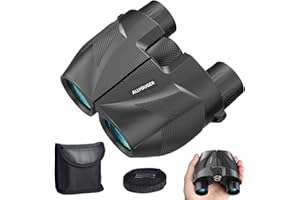 ALLYOUGER 20x25 Compact Binoculars for Adults High Powered and Kids,Waterproof Binoculars for Bird Watching with Low Light Vision,Easy Focus Binoculars for Travel Outdoor Hunting
