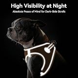 Joytale Step in Dog Harness Soft Mesh Reflective Easy Walk M Brown view 4