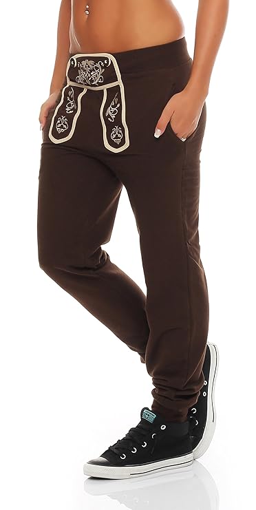 Gennadi Hoppe Damen Sporthose Pant im Trachtenlook
