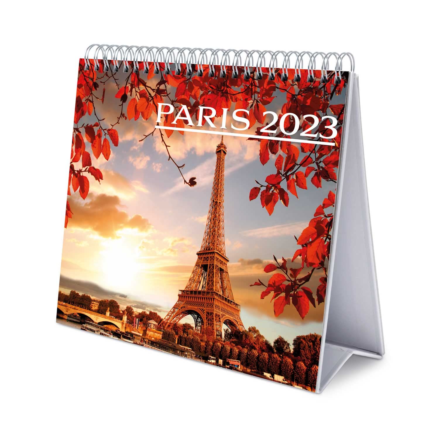Grupo Erik Paris Calendar 2023 - Desktop Calendar 2023-7 X 8 Inches / 18 X 20 - Travel Desk Calendar 2023-12 Month 2023 Planner - Travel Calendar 2023