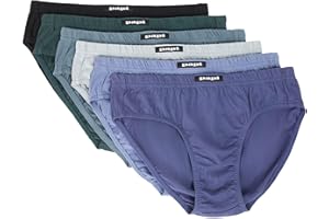 papi Mens 6-Pack Cotton Low Rise Briefs – Soft Stretch Fabric with Supportive FitBriefs