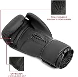 EVO Fitness Maya Hide Leather Pro GEL Boxing Gloves 12 oz with Free Hand Wraps view 3