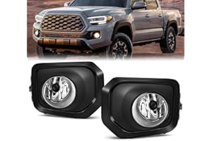 OKSIWA Halogen Fog Lights,Compatible with 2016-2023 Toyota Tacoma(Fits SR,SR5 Model Only), Front Bumper Driving Light, with W