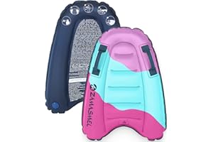 ZAMASMEL Premium Kids Inflatable Boogie Board Lightweight Swimming Floating Surfboard for Beach & Pool Fun Durable Inflatable Surf Body Board for Wave Riding Summer Pool Floats & Beach Toys