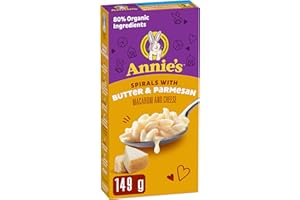 ANNIE'S - MACARONI AND CHEESE Spirals with Butter and Parmesan, No Artificial Flavours or Synthetic Colours, Contains Real Ch