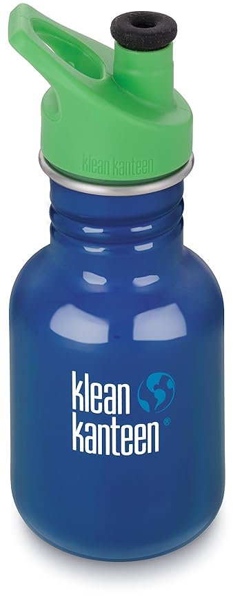Amazon Com Klean Kanteen 12 Oz Stainless Steel Water Bottle Sports Cap 3 0 In Bright Green Sky Diver Baby