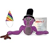 Adenzai Monkey Plush - Stuffed Animal for Game Fans, Ideal for Birthday Parties Cute Halloween Plush Toy – Soft Stuffed Animal Plushie, Gift for Kids & Adults Party (Purple)