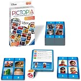 Ravensburger Disney World of Disney Pictopia Card Game - Travel-Sized Trivia Game for Kids and Adults | Educational Fun | Fam