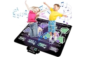 CORPER TOYS Electronic Dance Mat for Kids with Built-in Music and Adjustable Volume 2-Player Dance Pad Game Toys for Girls Boys Toddler Gift for Birthday Indoor Outdoor Activities