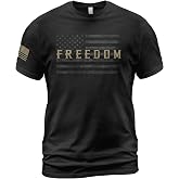 RustField Co. American Freedom Shirts for Men, Patriotic Shirts for Men | Patriotic shirt featuring freedom-themed graphics and American flag-inspired details with a bold heritage design