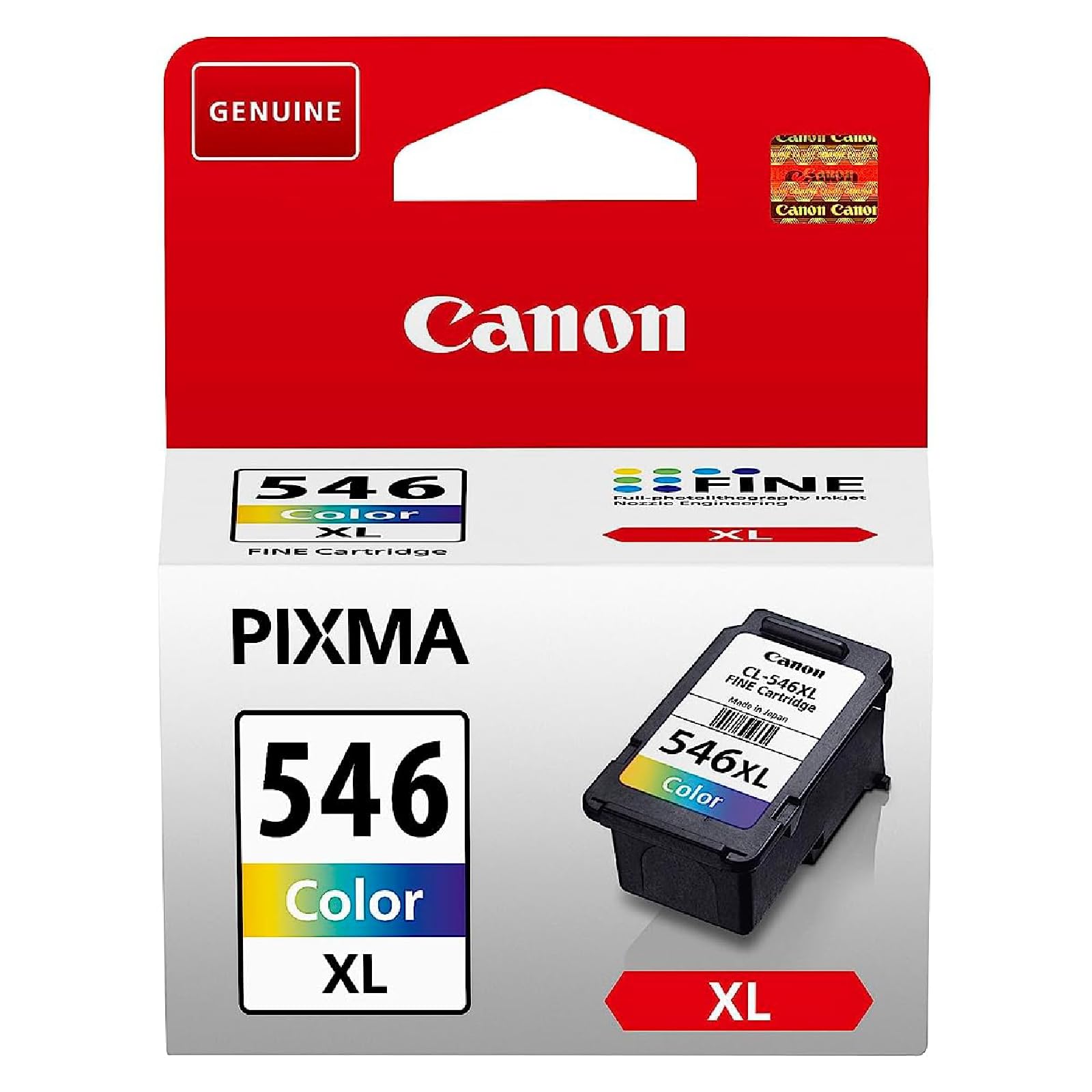 Canon Ink - CL-546XL High Yield Genuine C/M/Y Colour Printer Ink Cartridge - Prints Up to 300 A4 Pages (1 x Cartridge)