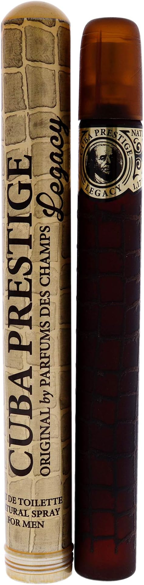 Cuba Prestige Legacy Eau de Toilette Spray for Men 1.17 oz by Cuba Fragrances