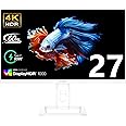 INNOCN 27" Mini LED 4K Monitor, HDR1000, 99% DCI-P3 99% sRGB, 1.07B Colors, IPS, USB-C, HDMI 2.1, DP, Speakers, Auto Brightness, Height Adjustable, Mountable, White