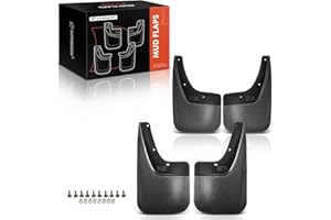 A-Premium Set of 4PCS Mud Flaps Splash Guards Mudguards Mudflaps with Hardware Kits Accessory Compatible with GMC Sierra 1500
