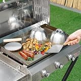 onlyfire BBQ Griddle Accessories Kit 2 Burger Melting Domes Spatula Press view 6