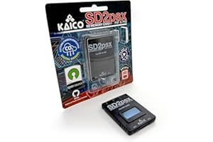 Kaico PSXMemCard Gen2 Memory Card Compatble with PlayStation 1 & 2- Firmware Upgradeable - Unlimited Storage - Includes an 8G