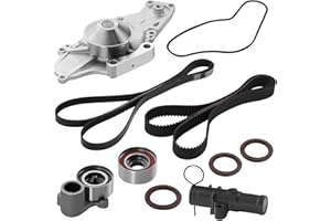 BDFHYK TCKWP329 Timing Belt Kit with Water Pump Tensioner Compatible with Honda Accord Odyssey Pilot Ridgeline Crosstour, Compatible with Acura TL MDX RDX RL TSX 3.0L 3.2L 3.5L 3.7L V6 for TKH-002