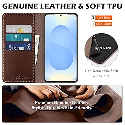 SHIELDON Case for Galaxy S25+ Plus 5G, Genuine