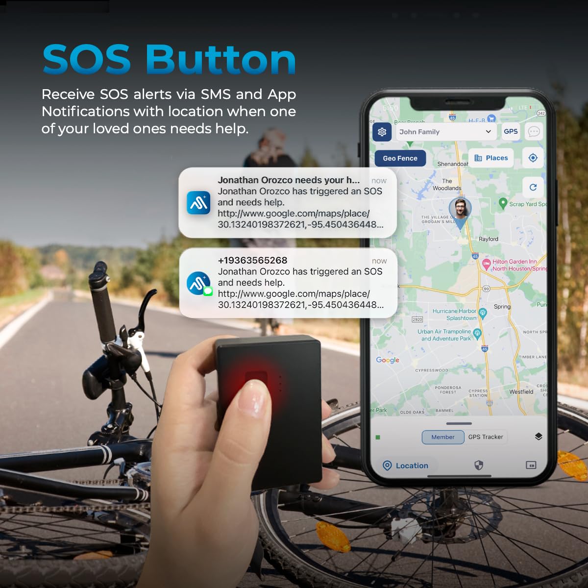 GPS Tracker - AutoSky - Portable, Compact and Durable Motorcycle and Car Tracker - Splashproof - Built-in Magnet - 4G LTE Real-Time - Car Trackers for Vehicles, Assets, Fleet. Subscription is Required