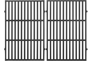 OUTSPARK 7638 Cast Iron Grill Grates Replacement Part for Weber Spirit E-310 E-320 S-310 300 Series,Spirit II E-310 SP320 Spirit 700,Genesis Silver Gold B/C,Genesis 1000–3500 Grills,2-Pack 17.5" Cooking Grid