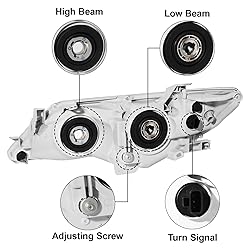 ALZIRIA Headlight Assembly Compatible With 12 2012