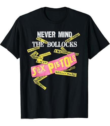 Amazon.com: Sex Pistols The T Shirt Never Mind The Band Logo
