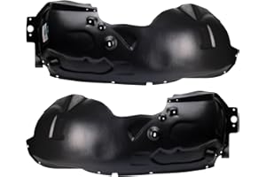 TRQ Front Inner Fender Liner Set Compatible with 2011-2016 Ford F-250 Super Duty F-350 Super Duty FO1248156 FO1249156