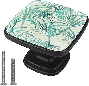 Art Tropical Vintage Leaf cajón tiradores manija armario perillas de